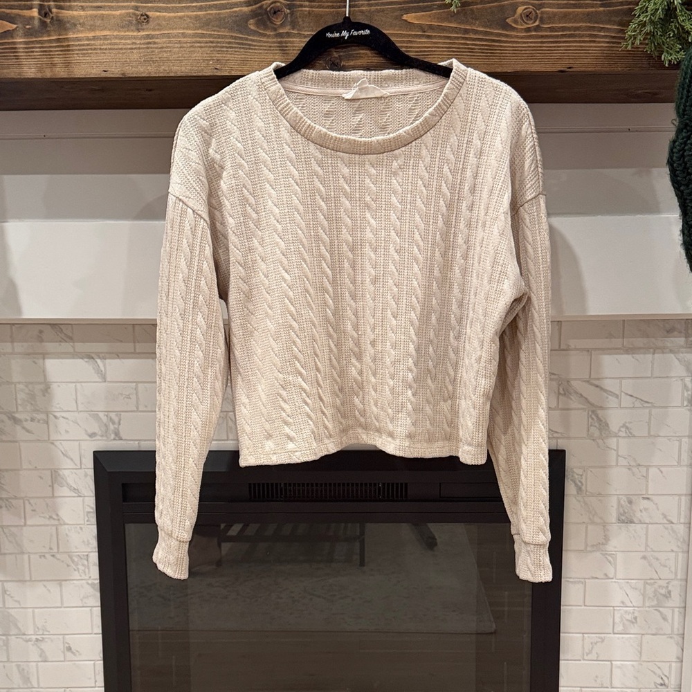 Olive & Oak Cream Knit Sweater 3 for $20